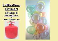 Ballons Helium Einweg Perlmutt