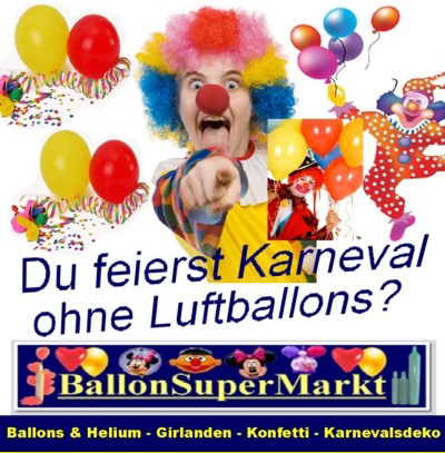 Ballons-Luftballons-Karneval-Fasching