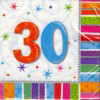 Geburtstag 30 Deko Servietten Radiant-Birthday